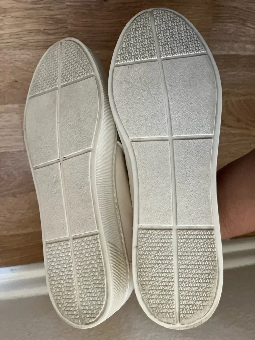 Stuart Weitzman White Leather Sneakers with Red and Pink Crystal Heart Accents